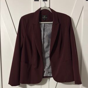 Burgundy Women's Blazer